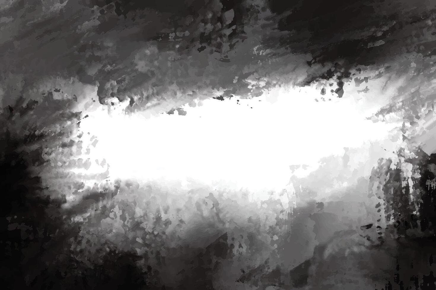 Modern mix of gray and black paint watercolor texture background vector