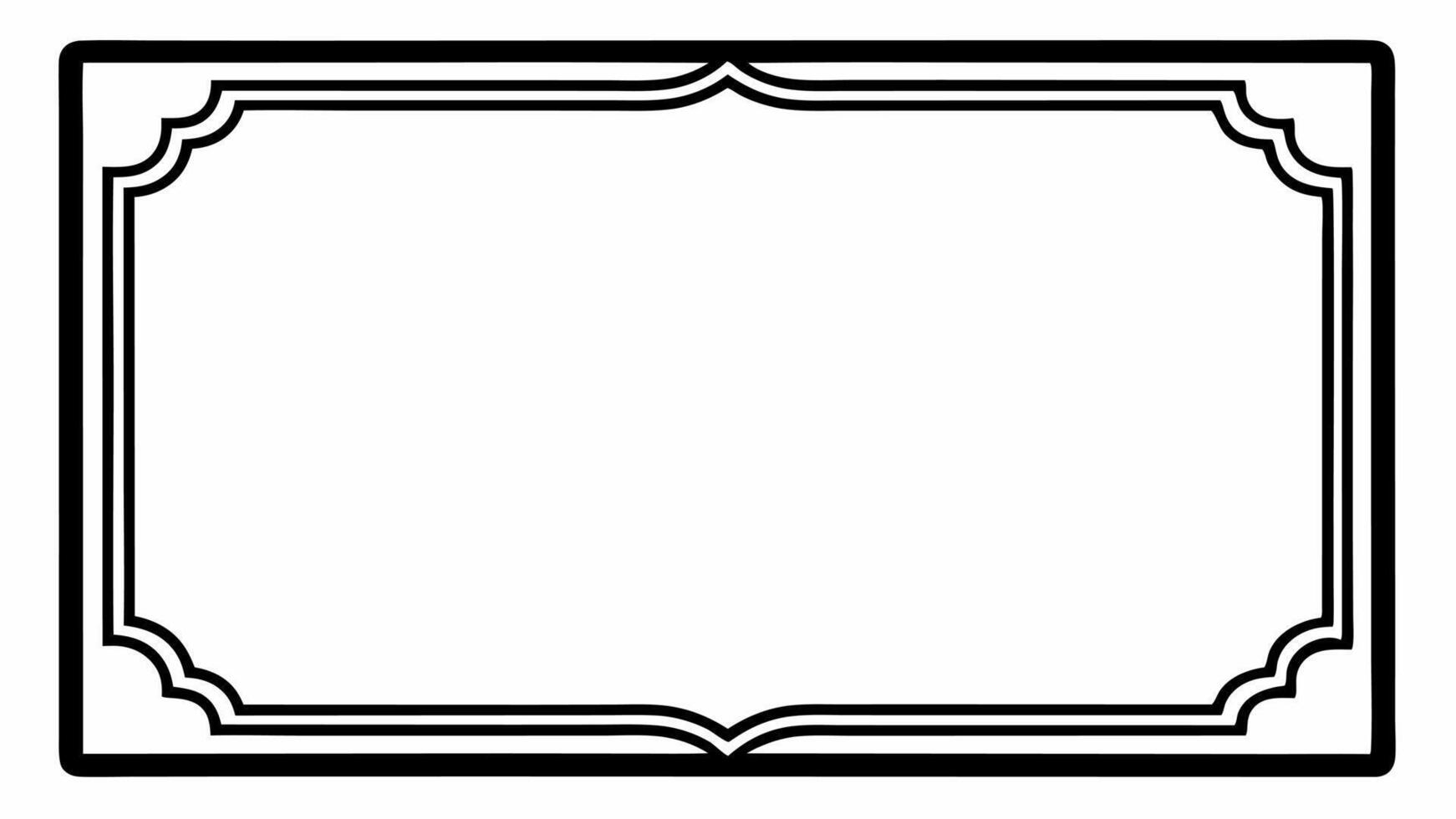 Design of drawing of a frame vector