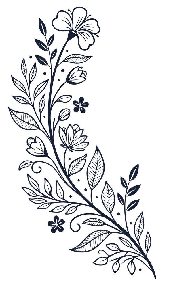 Nature-inspired flowers bring elegance to the background. vector