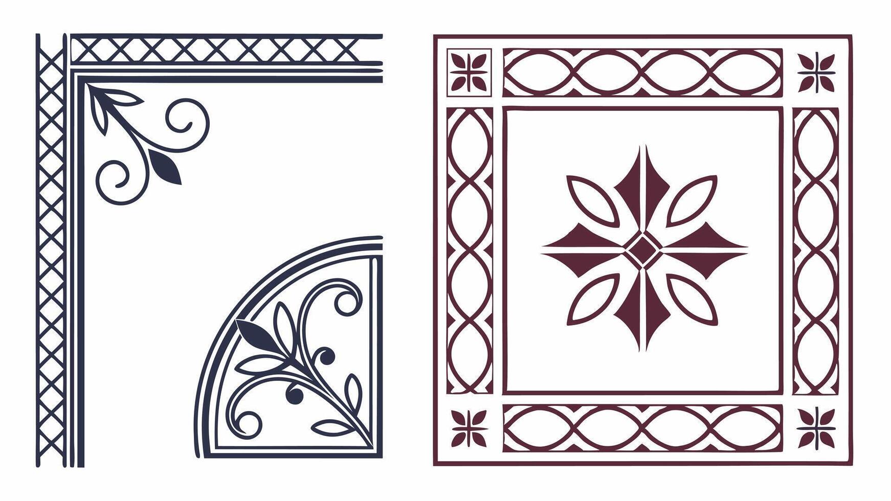 Modern Decorative Frame Pack vector