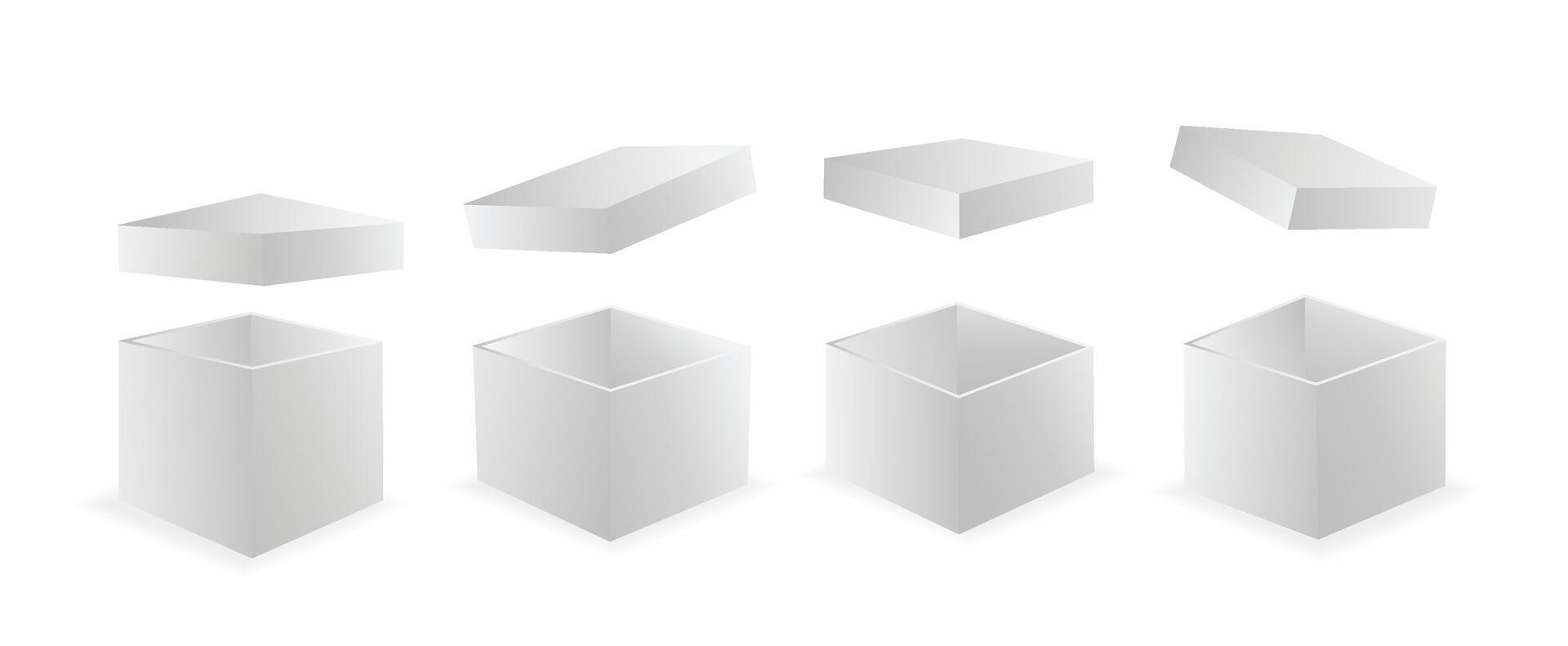 Open box set vector