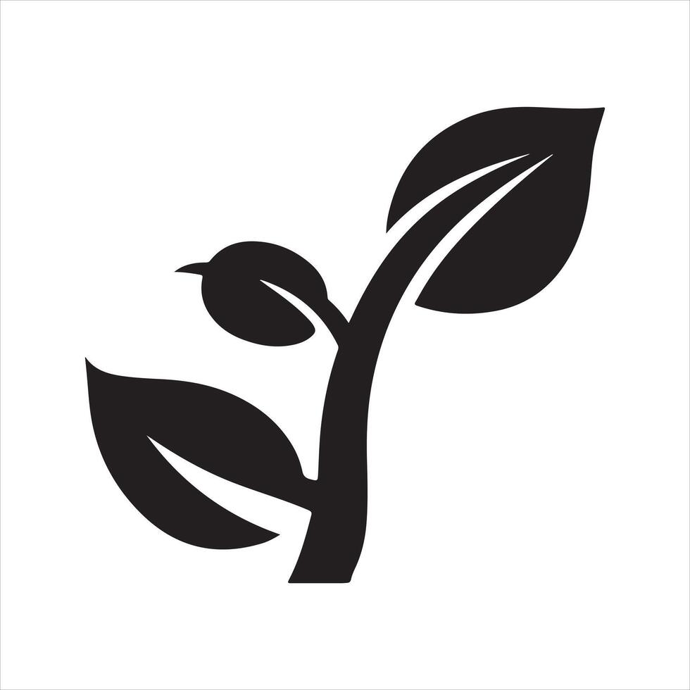 Growth Symbol silhouette vector
