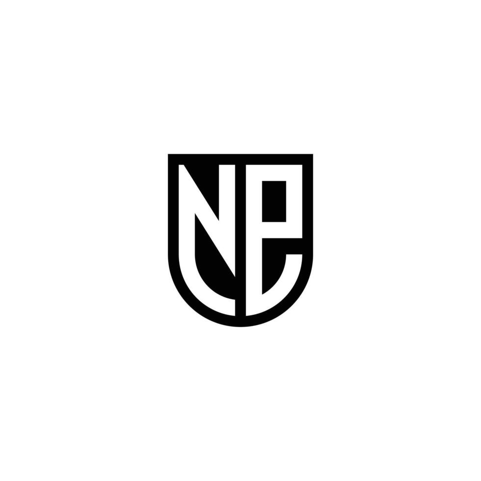 Dynamic EN NE Initial Logo Design with Modern Geometry vector
