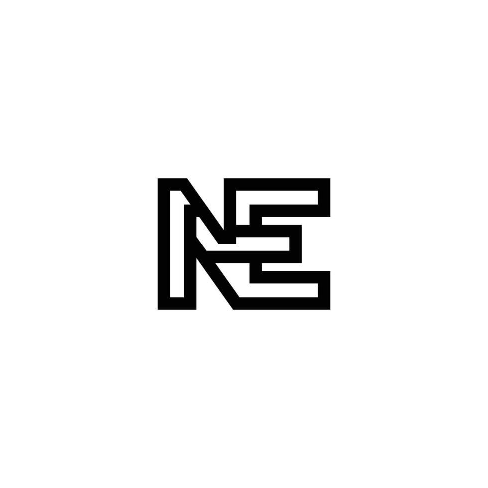 Sleek EN NE Lettermark Logo Designed to Impress Instantly vector