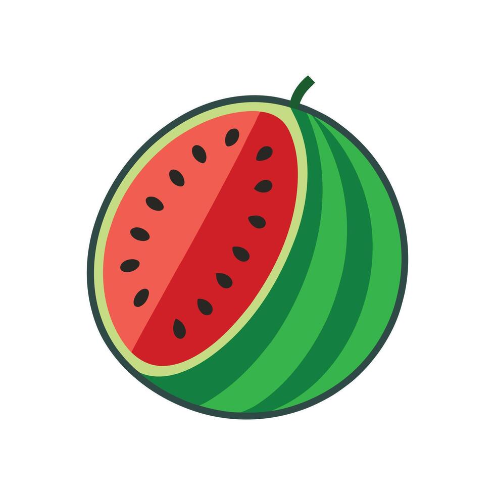 A juicy slice of watermelon, perfect for a summer day vector