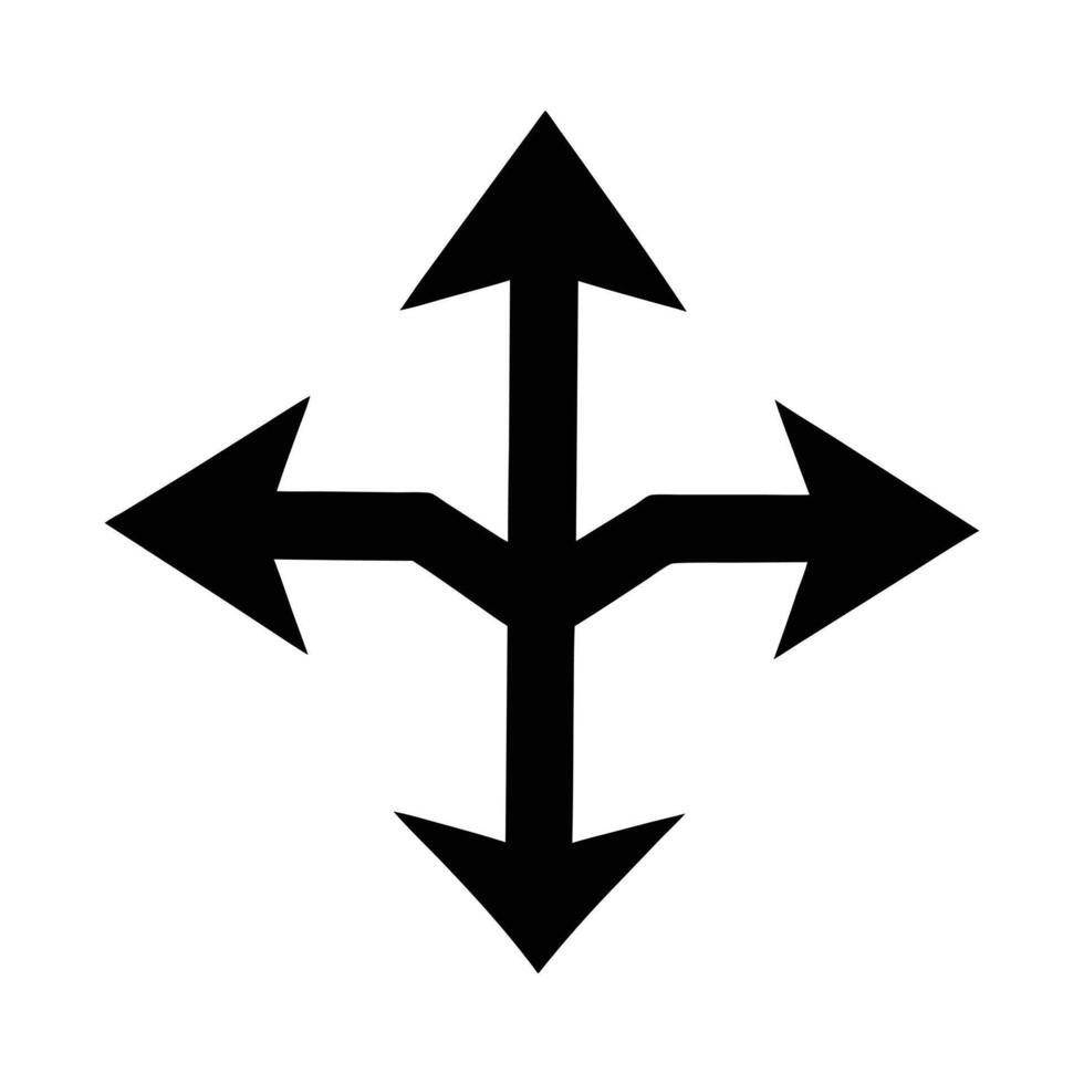 Road Direction Icon for Navigation Travel and Map Design vector