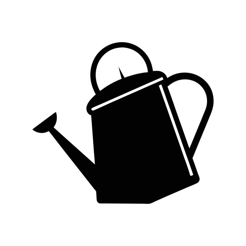 Watering Can Icon for Gardening and Plant Care Tasks vector