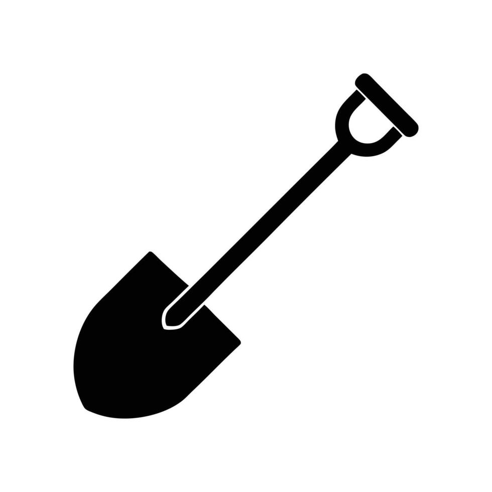 Shovel Tool Icon for Outdoor and Digging Tasks vector