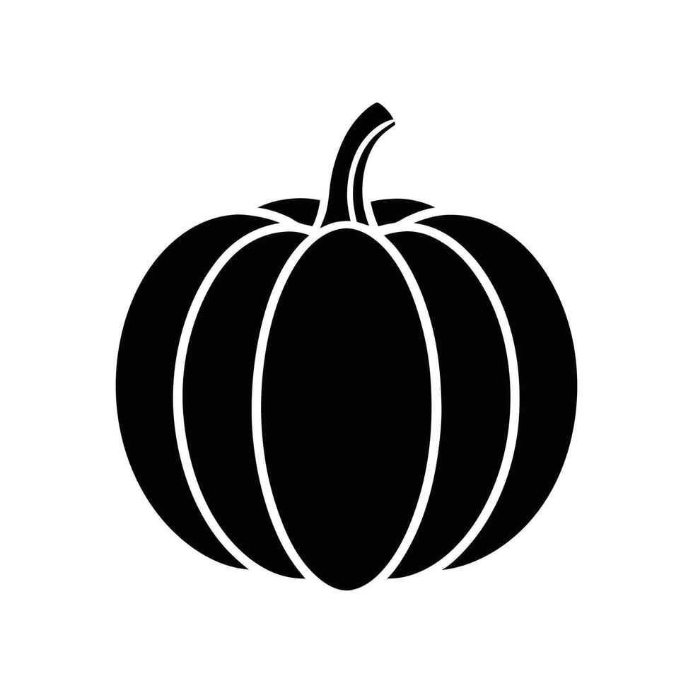 Halloween Pumpkin Icon for Autumn Festival and Decoration vector