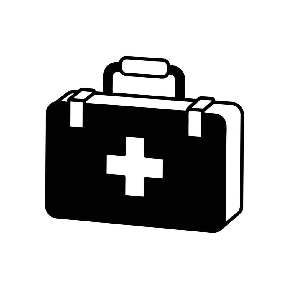First Aid Medical Kit Box for Emergency and Safety Use vector