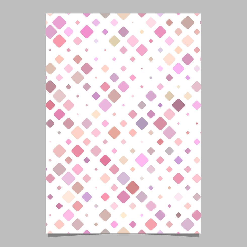 Brochure background with diagonal pink squares vector