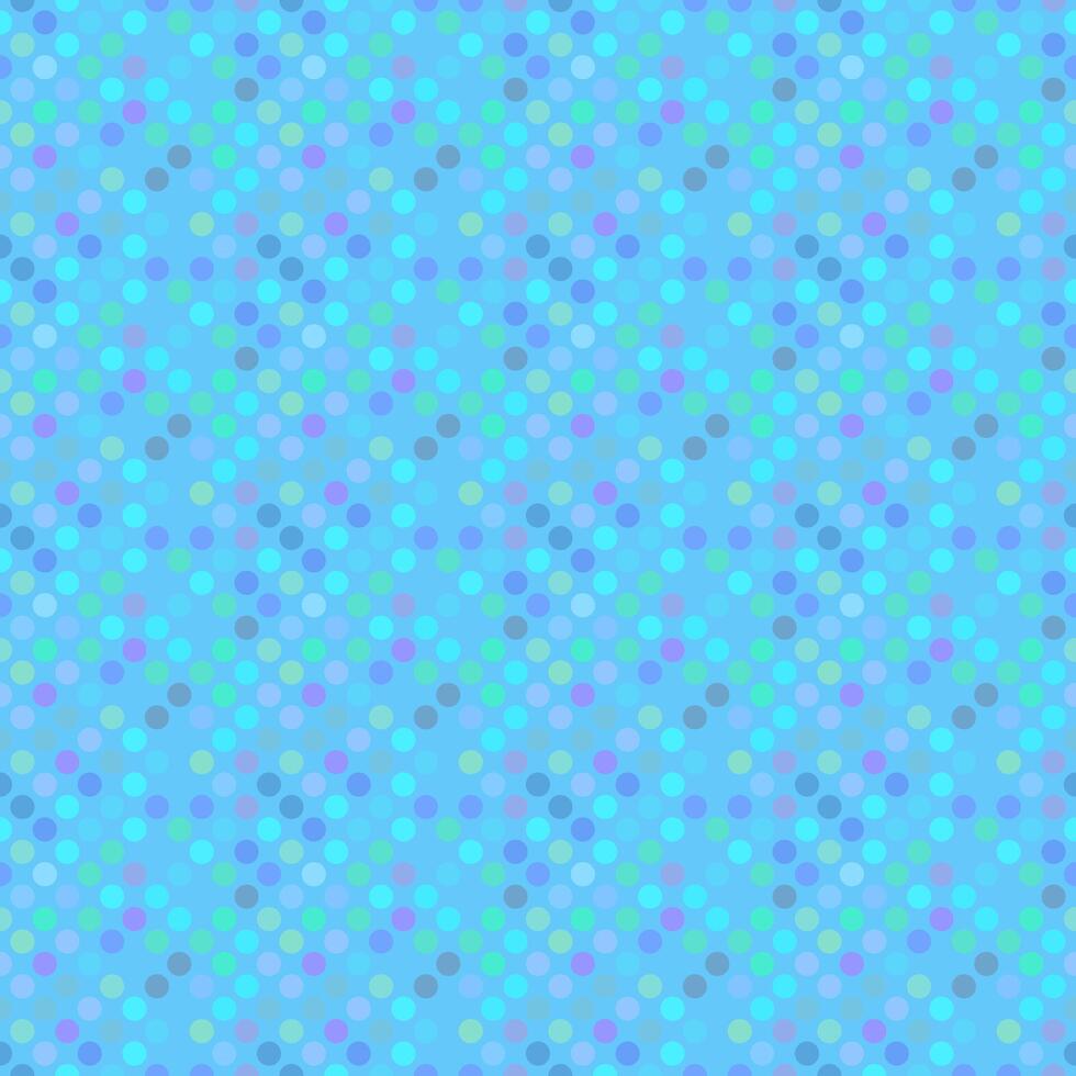 Blue abstract geometrical seamless dot pattern background design vector
