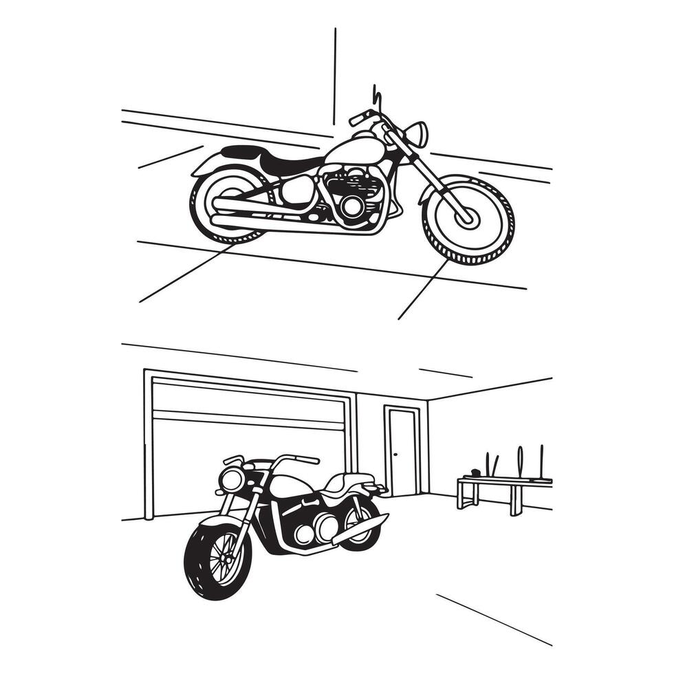 illustration of a bike design vector