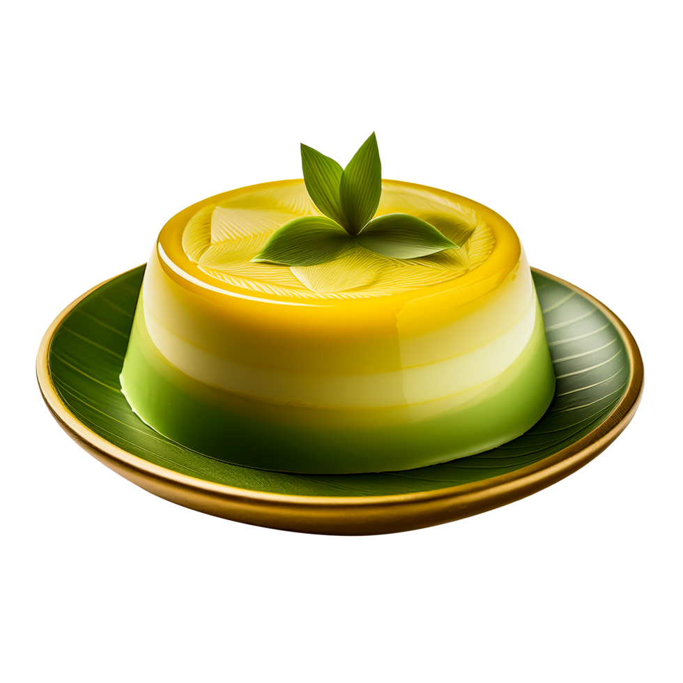 Coconut and Pandan Custard png