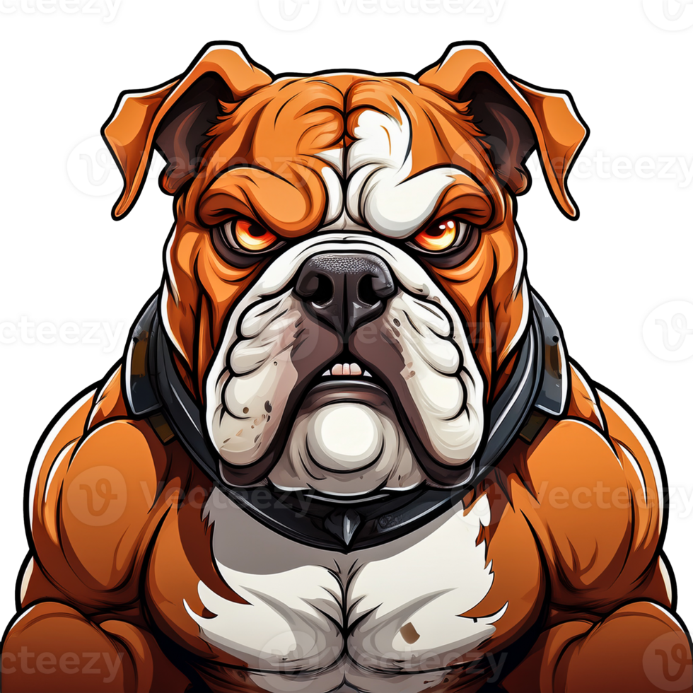 A bulldog dog Fury png