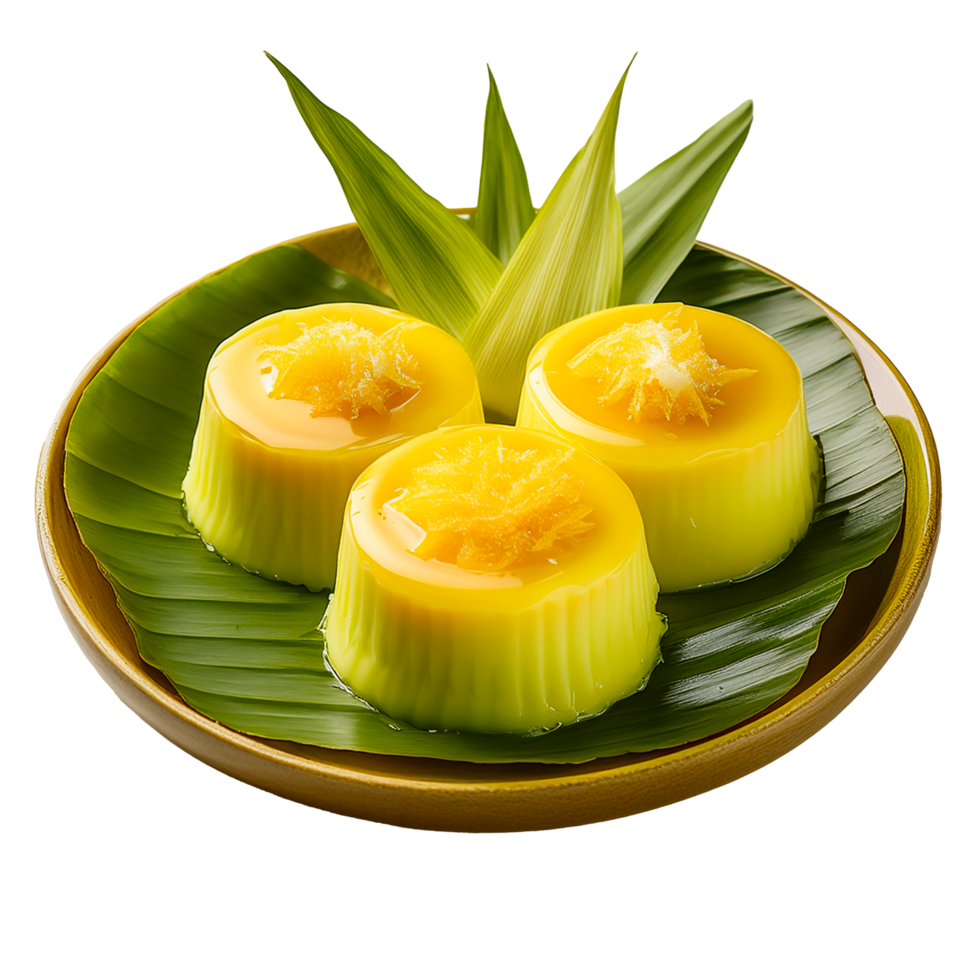 Ales of Coconut and Pandan Custard png