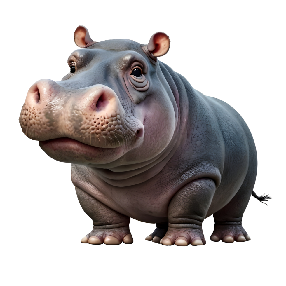 Hippo animal on a transparent background png