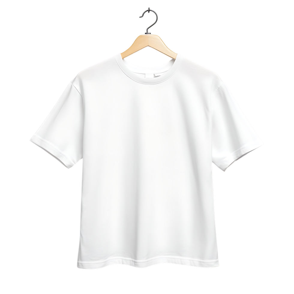 a white t - shirt on a hanger png