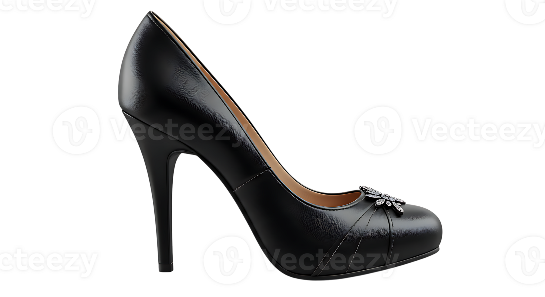black high heel shoes on transparent background png