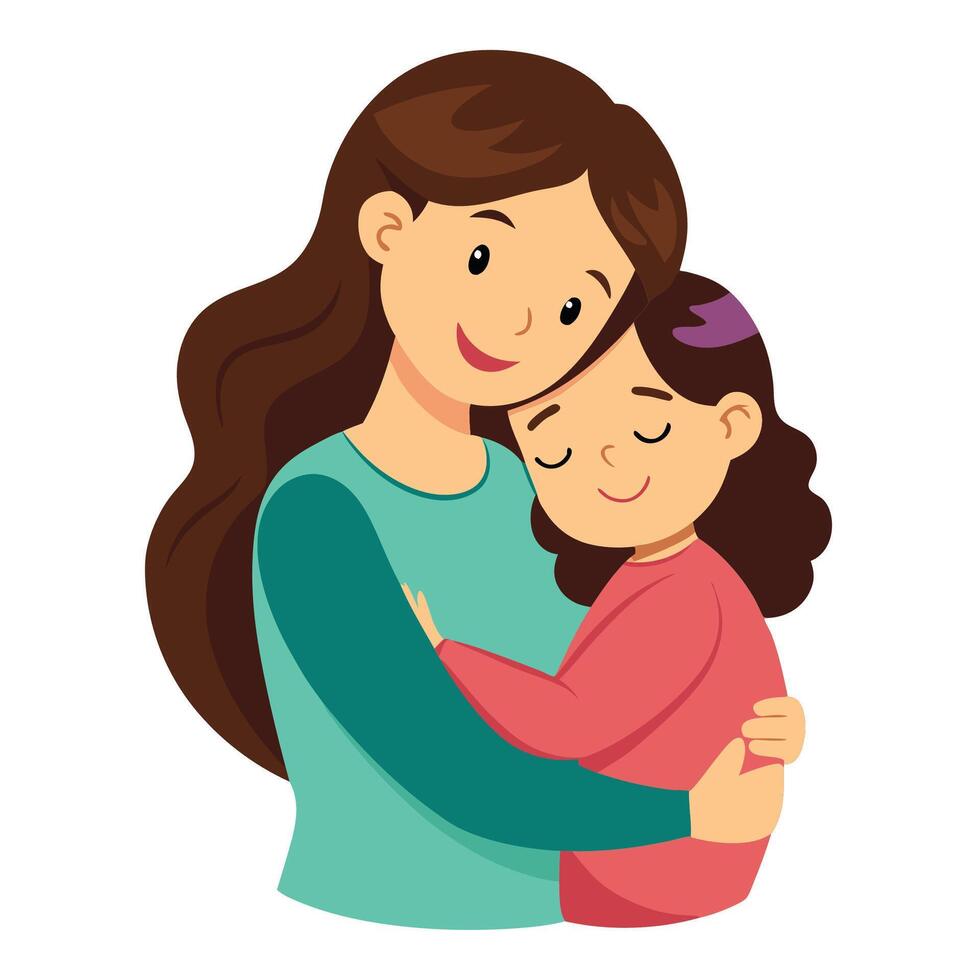 The Quiet Joy of Mother and Infant vector