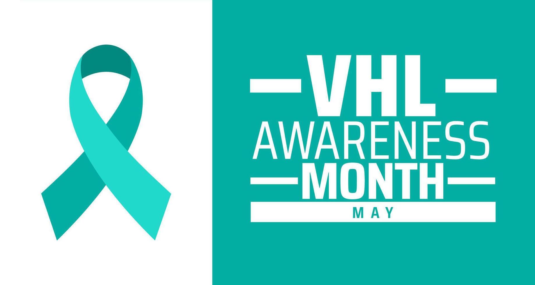 VHL Awareness Month background banner or poster design template. observed every year in May. Holiday concept. Use to any Template, card, poster, placard, template. vector