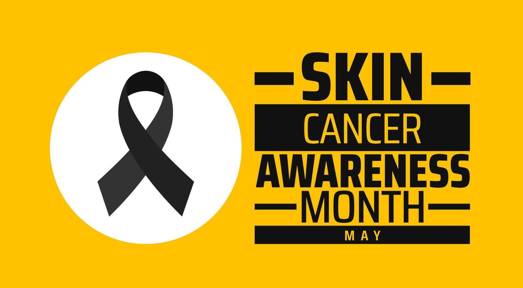 Skin Cancer Awareness Month background banner or poster design template. observed every year in May. Holiday concept. Use to any Template, card, poster, placard. vector
