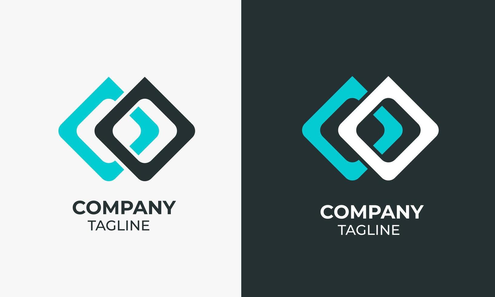 Elegant Abstract Logo Featuring Unique Geometry and Timeless Aesthetics vector