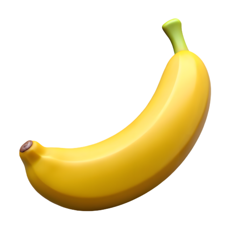 Ripe Yellow Banana A High-Resolution 3D Render png