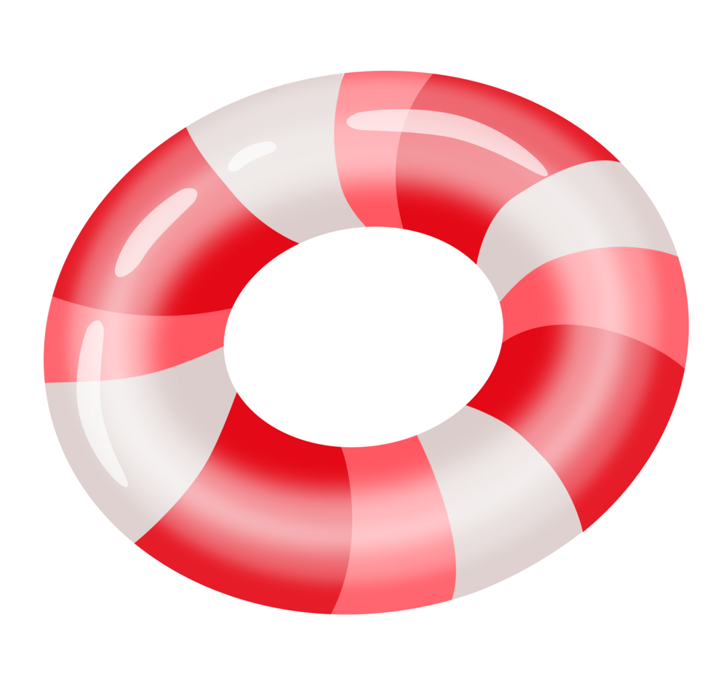 Colorful red tones Swimming Ring png