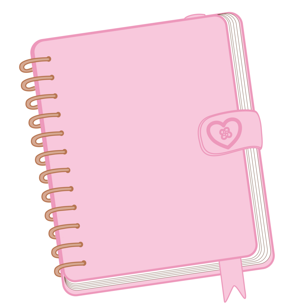 Pastel Spiral Notebook png