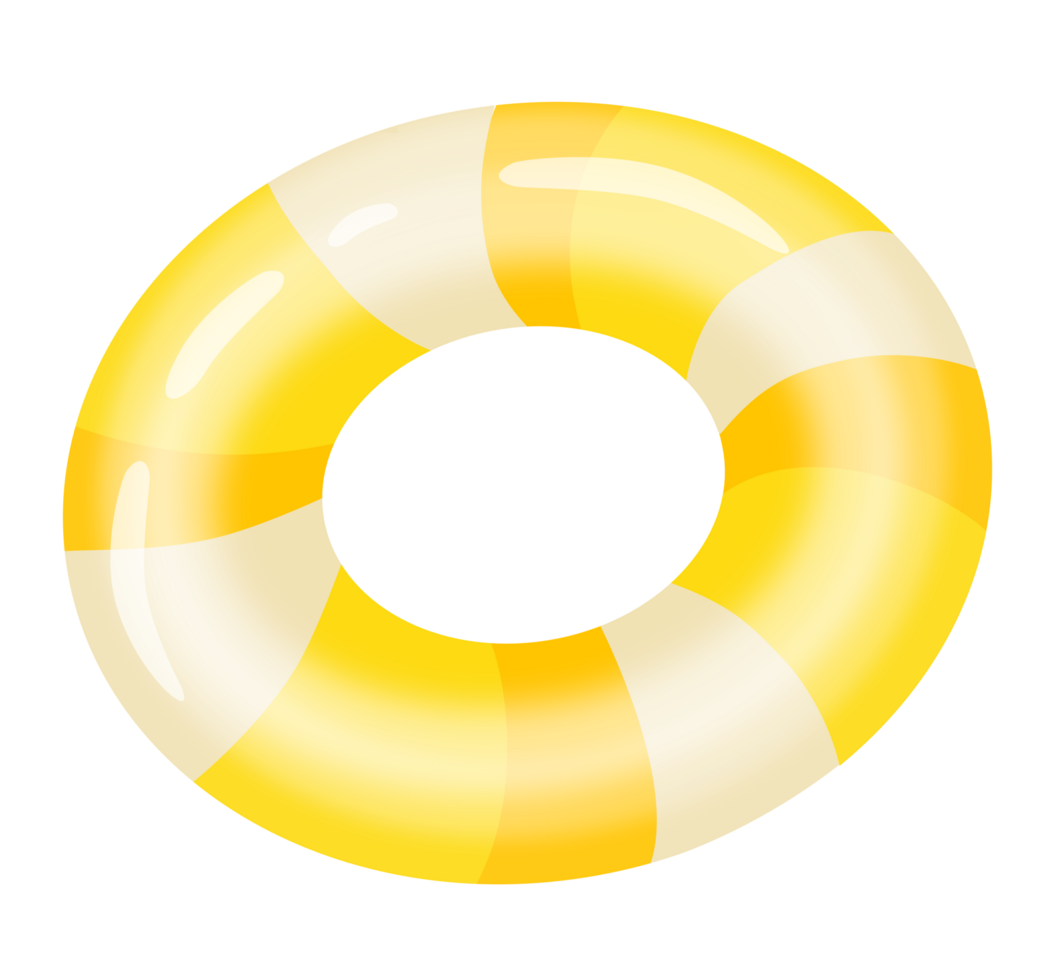 Colorful yellow tones Swimming Ring png