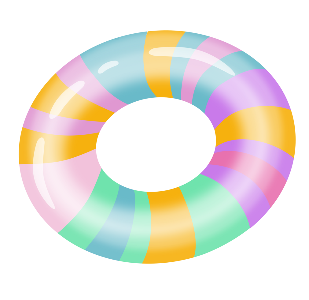 Colorful tones Swimming Ring png