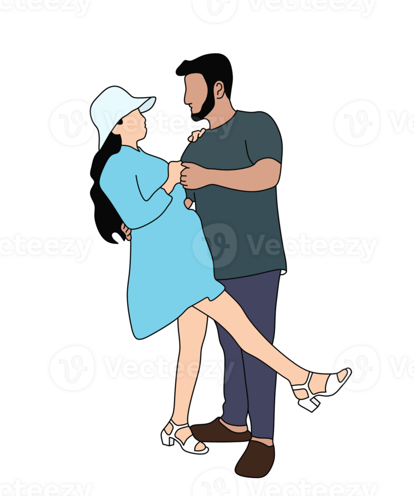 Together in Love A Couples Dance png