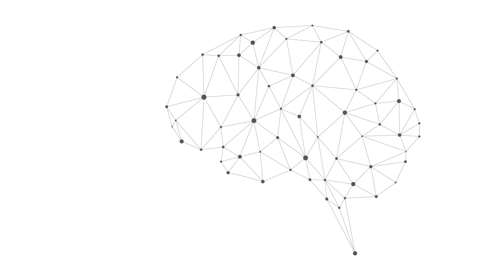 Brain Connection. Lines and dots png