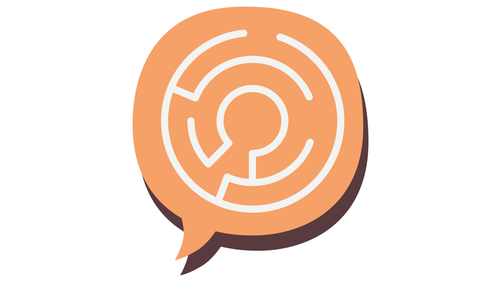 Speech bubble with maze png