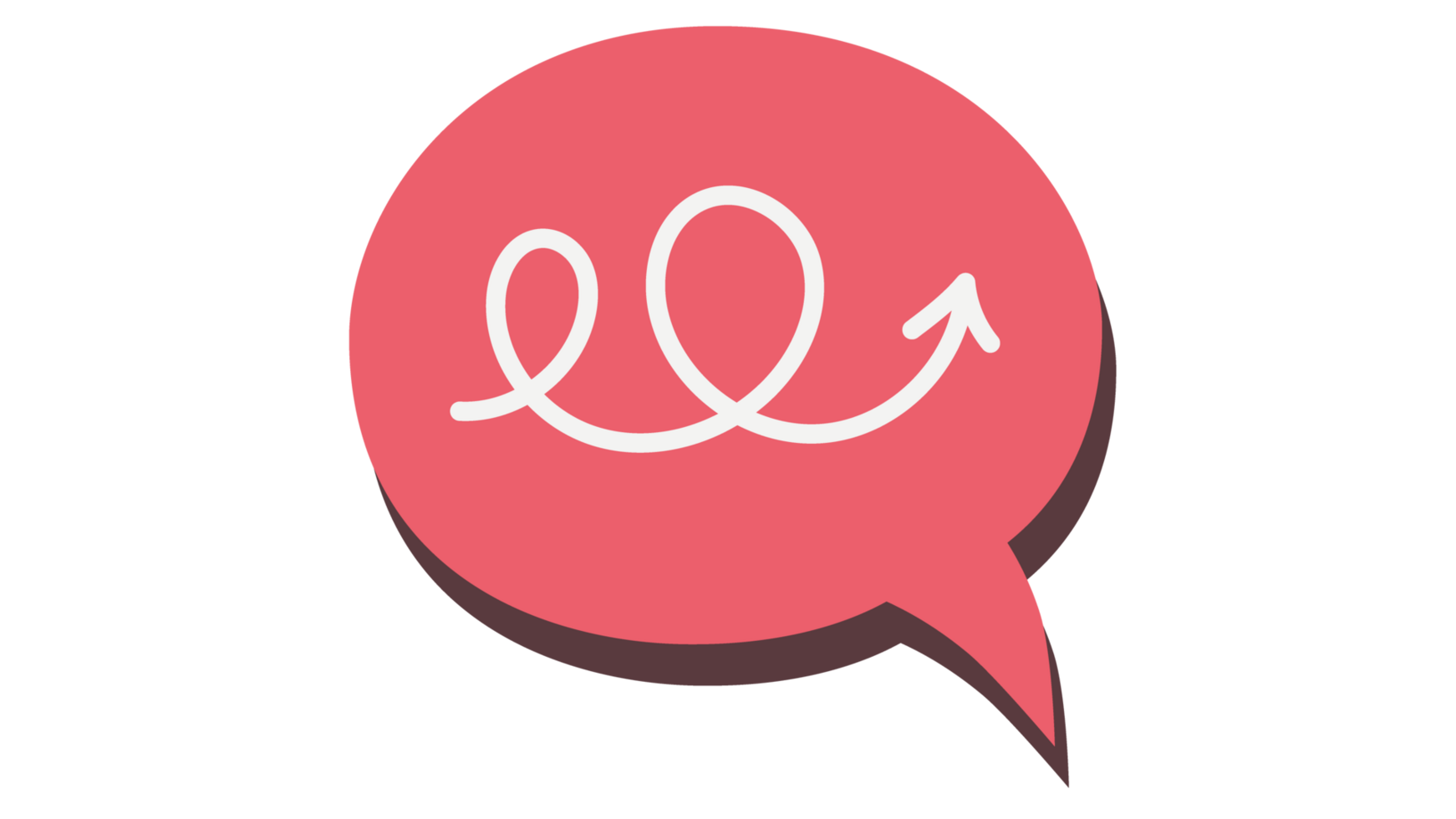 Speech bubble with arrow png