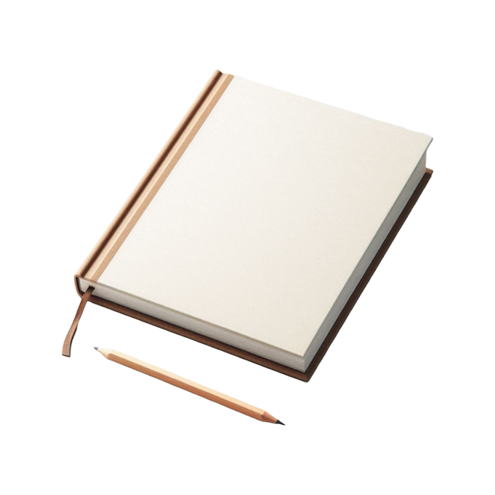 Notebook with pencil png