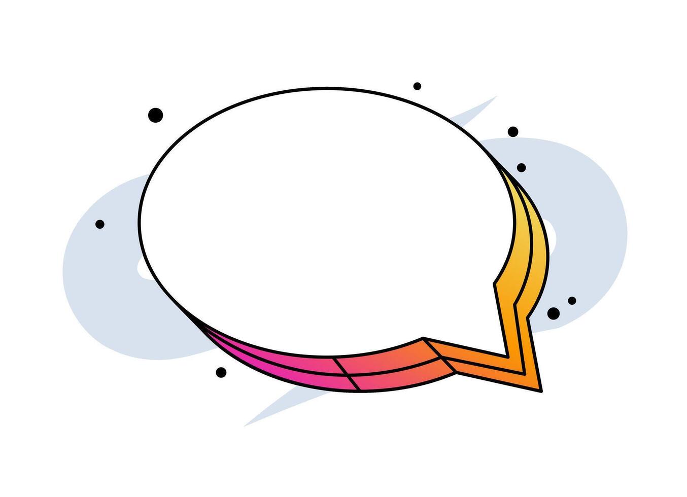 Chat bubble element. Creative contemporary concept. Popular design element. vector