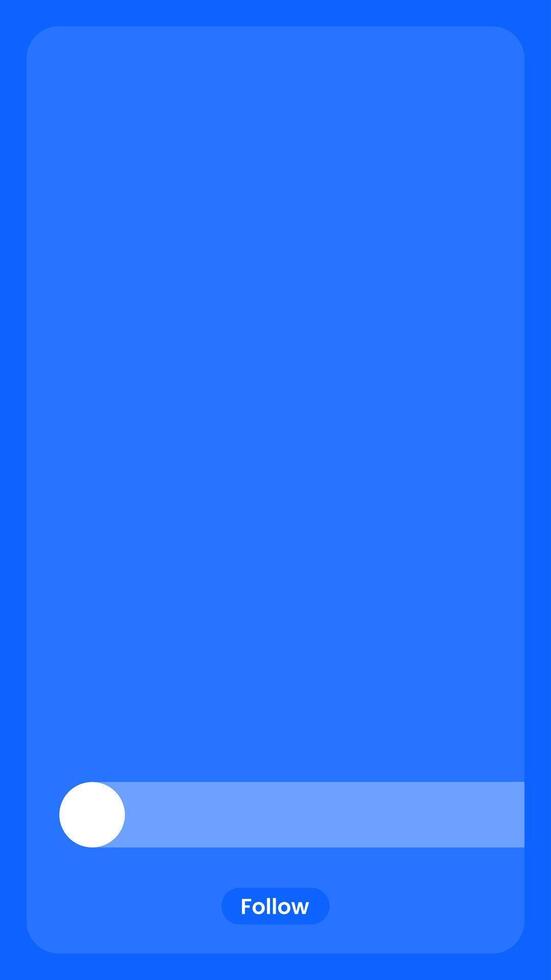 Mockup of social network. Smartphone template for social media app. Social media follow button. vector