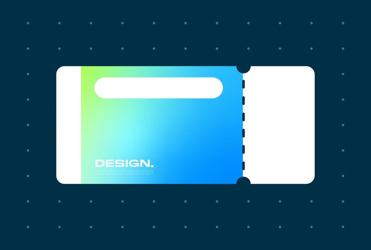 Voucher claim pop up in gradient color style. Coupon template illustration. vector