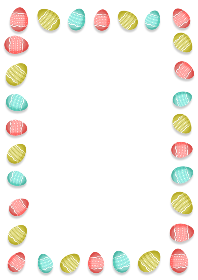 Easter egg frame border png