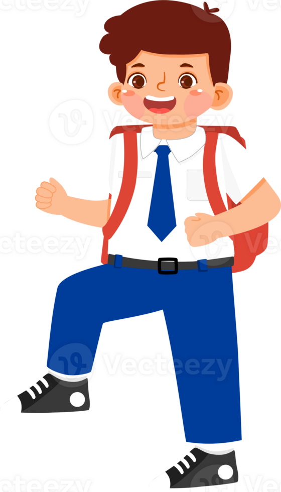 Happy Shoolboy Junior High Student png