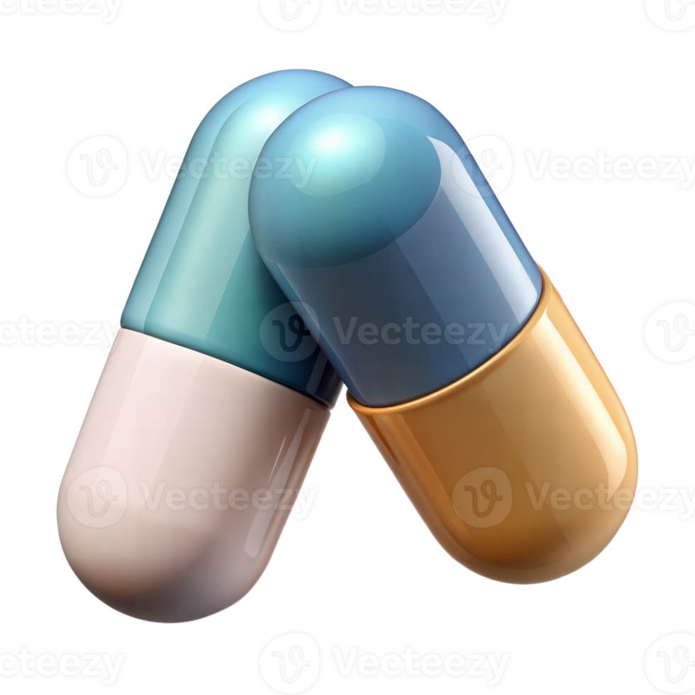 Colorful Medication Capsules png