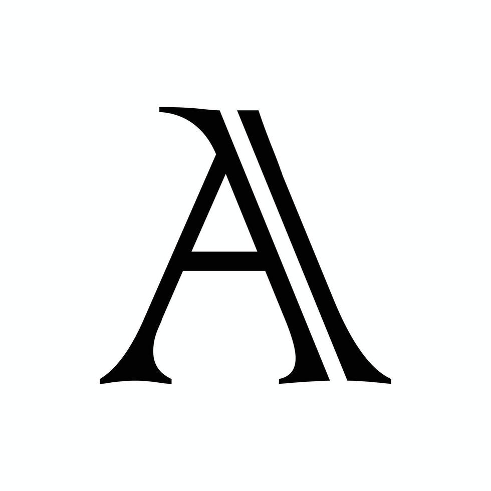 Letter A logo template Creative A Letter initial logo design vector