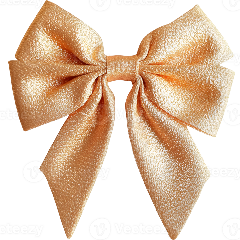Shiny Orange Textured Bow png