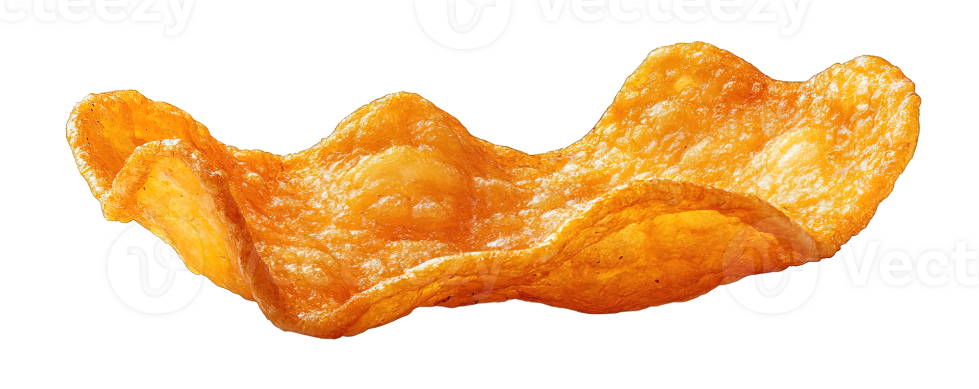 Crispy Fried Snack Chip, Isolated on Transparent Background png