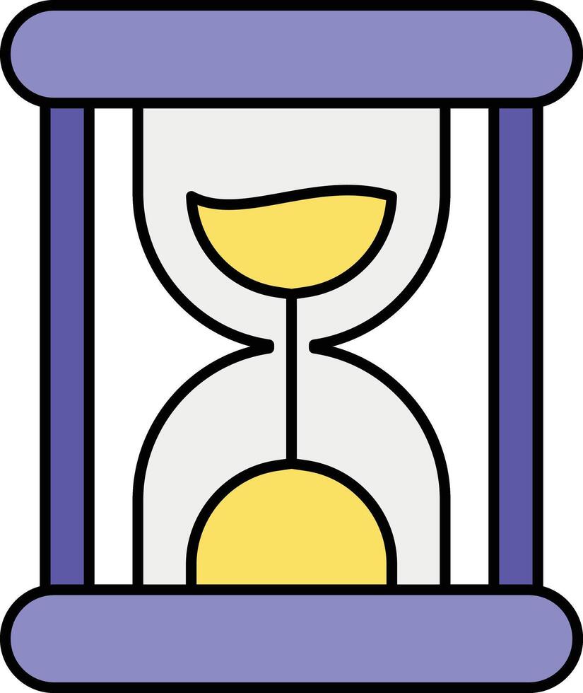 Hourglass Color Outline Icons and illustration design vector