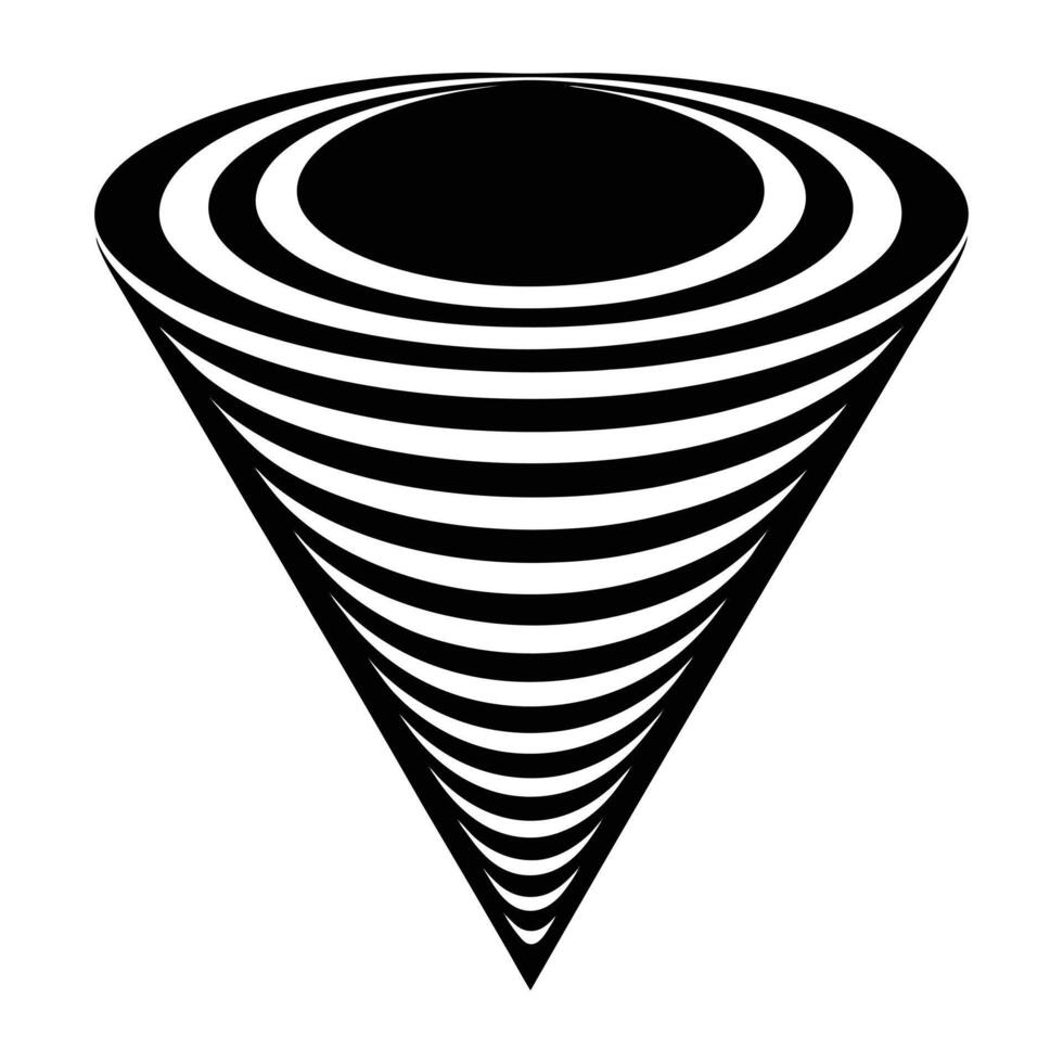a black and white image of a spiral vector