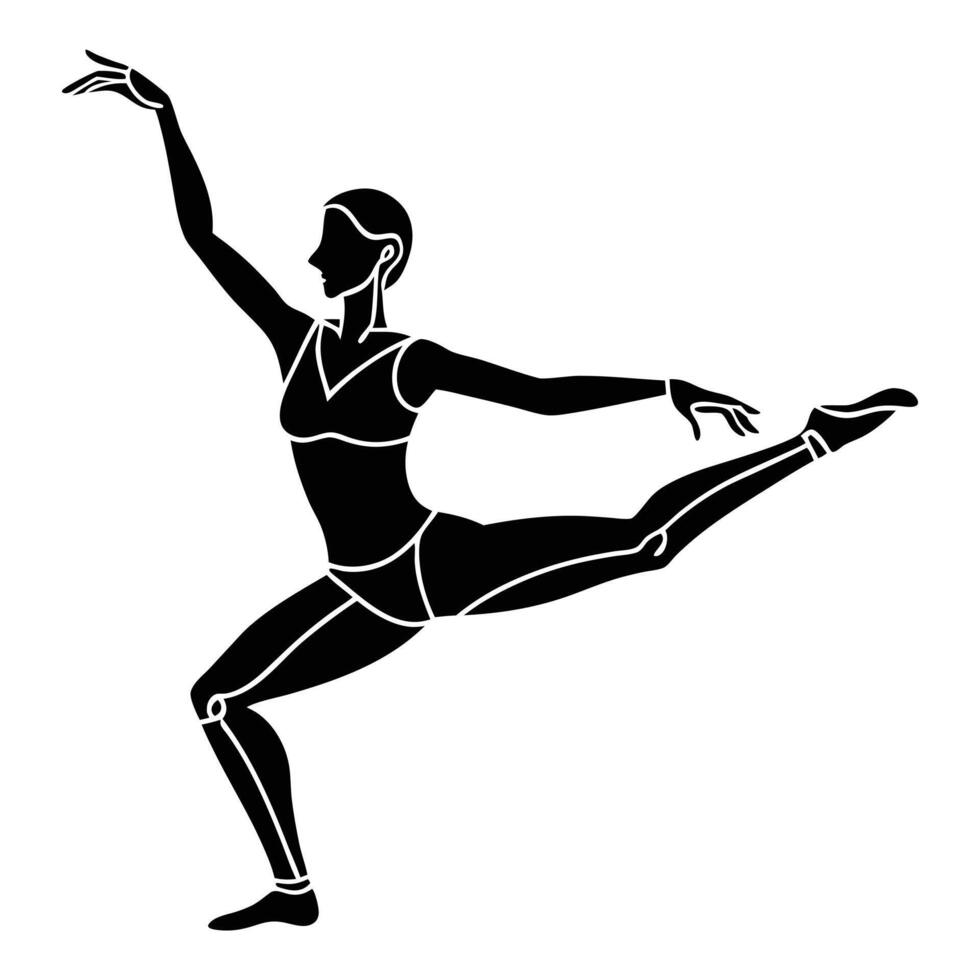Creative Movement Team Dance Icon Set vector