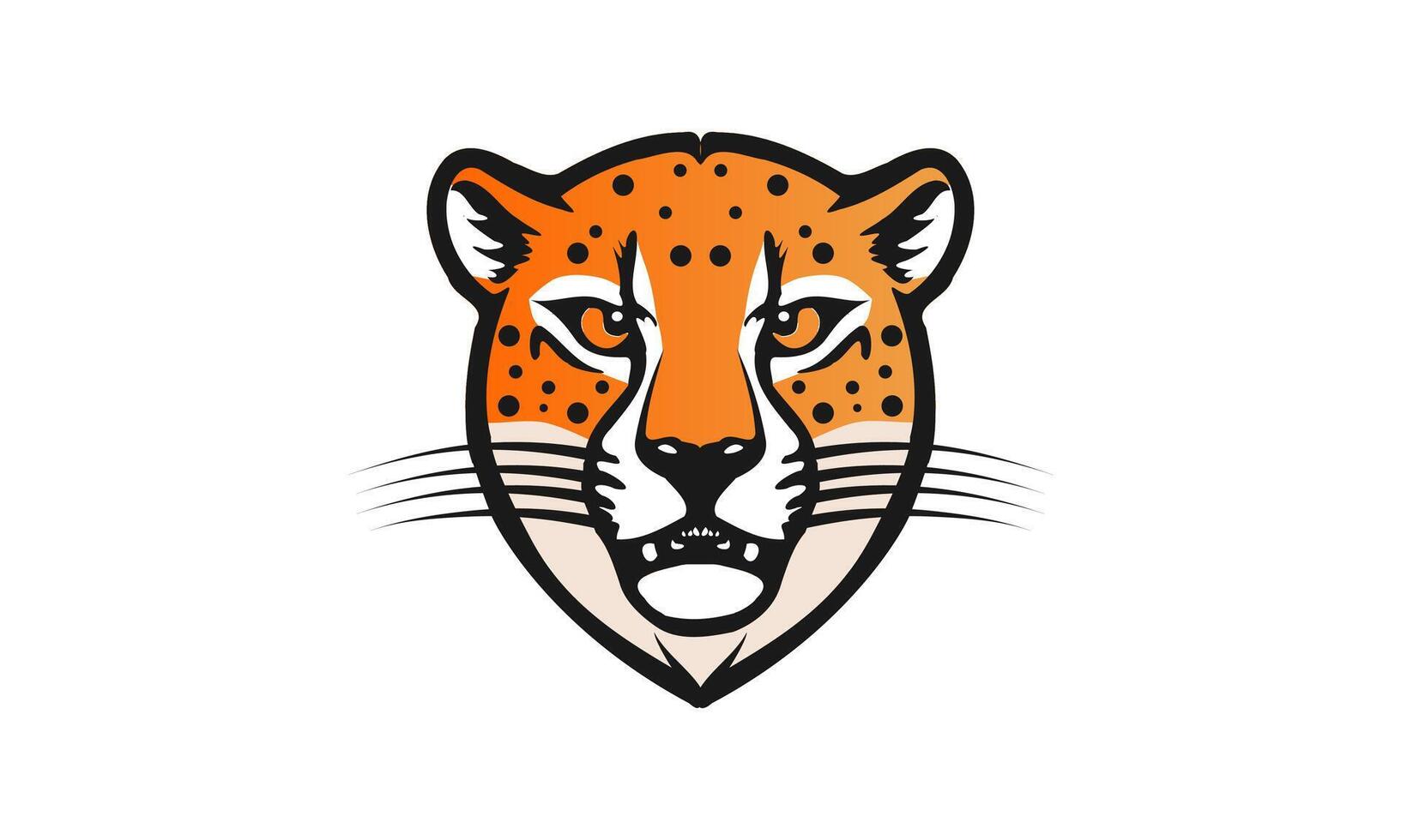 Cheeta Head Illustration vector